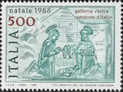 Natività, verde e bruno violetto.