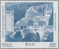 Veduta del’abbazia, ardesia.