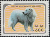 Pastore maremmano abruzzese, policromo.