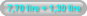 7,70 lire + 1,30 lire