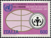 Emblema O.N.U. e globo stilizzato, policromo