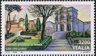 Chiesa di San Gregorio al Celio, Roma, policromo. 