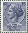 Italia turrita, violetto grigio.