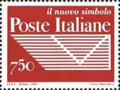Nuovo simbolo Poste italiane, rosso