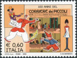 Copertina del primo numero e personaggi, policromo.