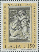 «Angeli Musicanti», giallo arancio e grigio.
