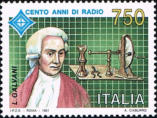 Ritratto e radio, policromo. 