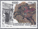 Arco di Tito a Roma, mosaici, policromo. 