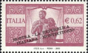 Francobollo della serie democratica da 100 L. con dicitura della mostra filatelica, policromo.