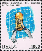 La coppa del mondo alzata da Zoff, policromo.