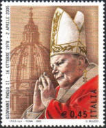 Giovanni Paolo II, policromo.