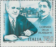 “ dentellatura spostata, stampa solo di colore azzurro e nero ”